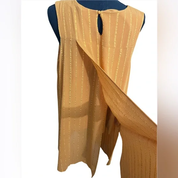 Signature Collection Women’s Blouse tank top w/ Vertical Ribbon Design Size 2X - Picture 5 of 8